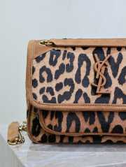 Uubags | YSL Niki Leopard Print Bag In Brown 22x16.5x12cm - 6