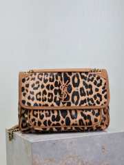 Uubags | YSL Niki Leopard Print Bag In Brown 28x20.5x8.5cm - 1