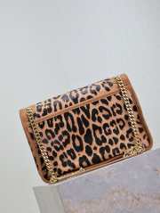 Uubags | YSL Niki Leopard Print Bag In Brown 28x20.5x8.5cm - 4