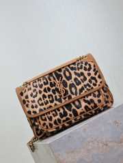 Uubags | YSL Niki Leopard Print Bag In Brown 28x20.5x8.5cm - 2