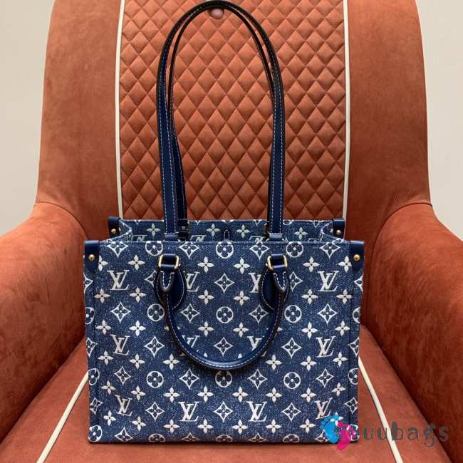 UubUubags | Louis Vuitton Monogram Denim Onthego Bag 35x28x15cm - 1