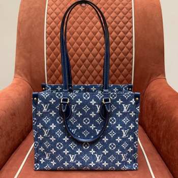 UubUubags | Louis Vuitton Monogram Denim Onthego Bag 35x28x15cm