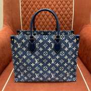 UubUubags | Louis Vuitton Monogram Denim Onthego Bag 35x28x15cm - 5