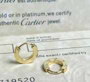 Uubags | Cartier Love single hoop gold earring - 1