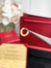 Uubags | Cartier Love single hoop gold earring - 5