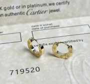 Uubags | Cartier Love single hoop gold earring - 4