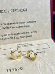 Uubags | Cartier Love single hoop gold earring - 2