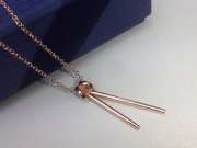 Uubags | Swarovski Lifelong Y Pendant, White, Rose gold plating - 5