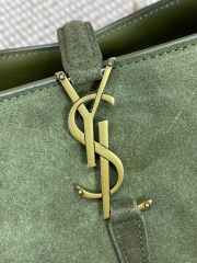 Uubags | YSL Le 37 small in green suede leather 17x20x13cm - 5