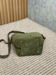 Uubags | YSL Le 37 small in green suede leather 17x20x13cm - 3