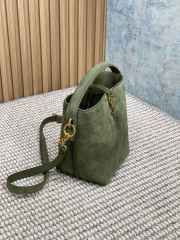 Uubags | YSL Le 37 small in green suede leather 17x20x13cm - 2