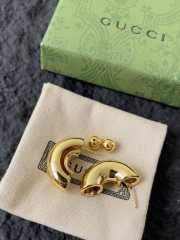 Uubags | Gucci Hollow G motif earrings metal with gold-toned finish - 3