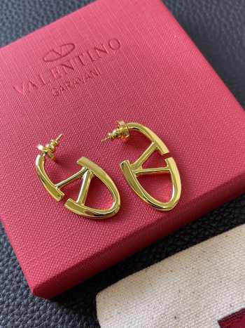 Uubags | Valentino Vlogo the bold edition metal earrings gold-tone finish