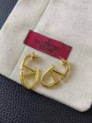 Uubags | Valentino Vlogo the bold edition metal earrings gold-tone finish - 2