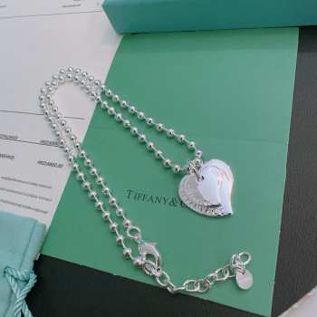 Uubags | Tiffany & Co double heart tag pedant necklace