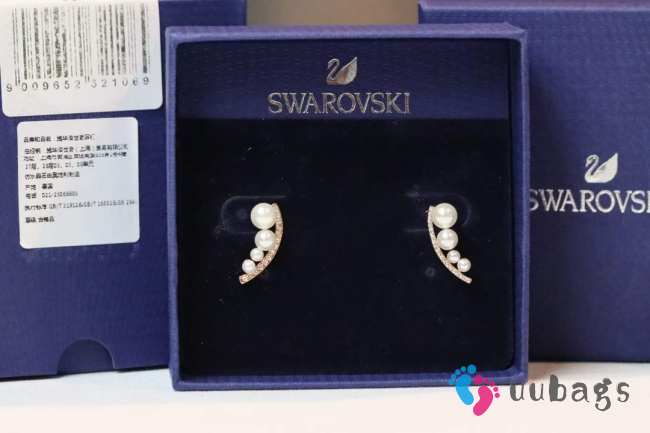 Uubags | Swarovski pearl earrings - 1