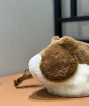 Uubags | Loewe Brown x Suna Fujita Hamster Shearling Shoulder Bag 21x13x15cm - 5