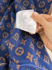 Uubags | Louis Vuitton wool coat with monogram in blue - 4