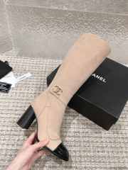 Uubags | Chanel Lamssuede & glanzend kalfsleer boots 01 - 2