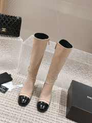 Uubags | Chanel Lamssuede & glanzend kalfsleer boots 01 - 3