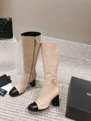 Uubags | Chanel Lamssuede & glanzend kalfsleer boots 01 - 6