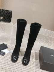 Uubags | Chanel Lamssuede & glanzend kalfsleer boots 02 - 5