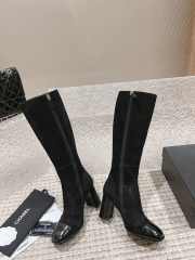 Uubags | Chanel Lamssuede & glanzend kalfsleer boots 02 - 2