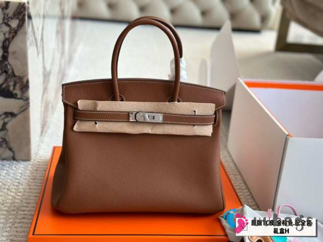 Uubags | Hermes Birkin 30cm Bordeaux Togo Bag In Brown - 1