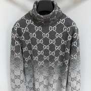 Uubags | Gucci degrade wool jacquard sweater in grey - 5