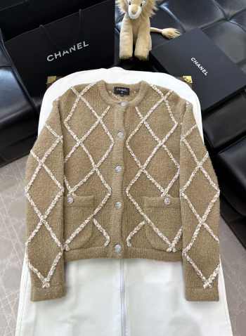 Uubgas | Chanel 23N cashmere coco neige knit sweater