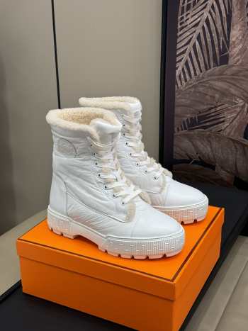 Uubags | Hermes Fresh ankle boot in white