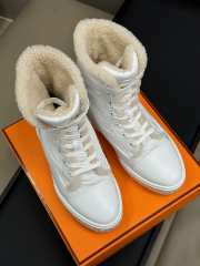 Uubags | Hermes Fresh ankle boot in white - 6