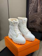 Uubags | Hermes Fresh ankle boot in white - 4