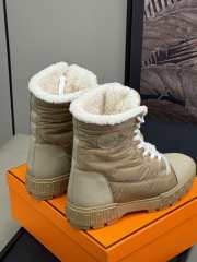 Uubags | Hermes Fresh ankle boots in beige - 3