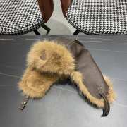 Uubags | Moncler fur winter hat in brown - 5