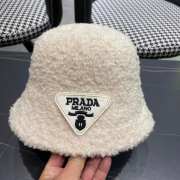 Uubags | Prada fur bucket hat in beige - 1