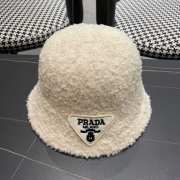 Uubags | Prada fur bucket hat in beige - 3