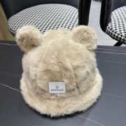 Uubags | Moncler bucket hat with bear ears decoration in beige - 5