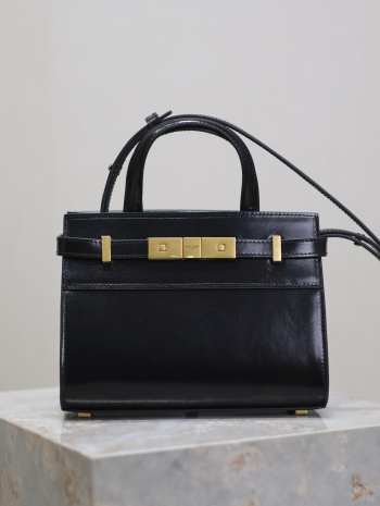 Uubags | YSL Small Manhattan in Box Black Bag 21x16x9cm