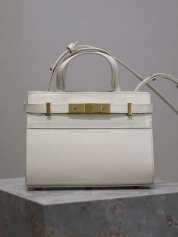 Uubags | YSL Small Manhattan in Box White Bag 21x16x9cm