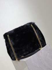 Uubags | YSL oversized Niki in black feathers and satin bag 32x23x9cm - 6