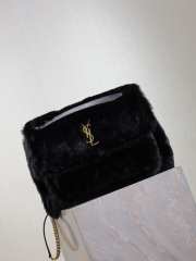 Uubags | YSL oversized Niki in black feathers and satin bag 32x23x9cm - 5