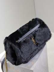 Uubags | YSL oversized Niki in black feathers and satin bag 32x23x9cm - 2