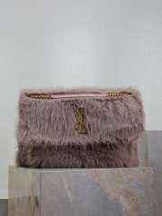 Uubags | YSL oversized Niki in light purple feathers and satin bag 47x34x16cm - 1