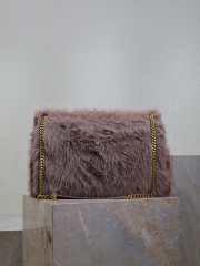 Uubags | YSL oversized Niki in light purple feathers and satin bag 47x34x16cm - 4