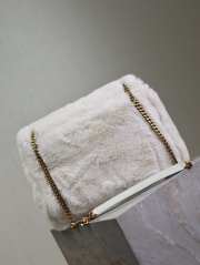 Uubags | YSL oversized Niki in white feathers and satin bag 32x23x9cm - 6