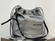 Uubags | Balenciaga Hobo Grey Leather Bag 23.9x26x9.9cm - 6