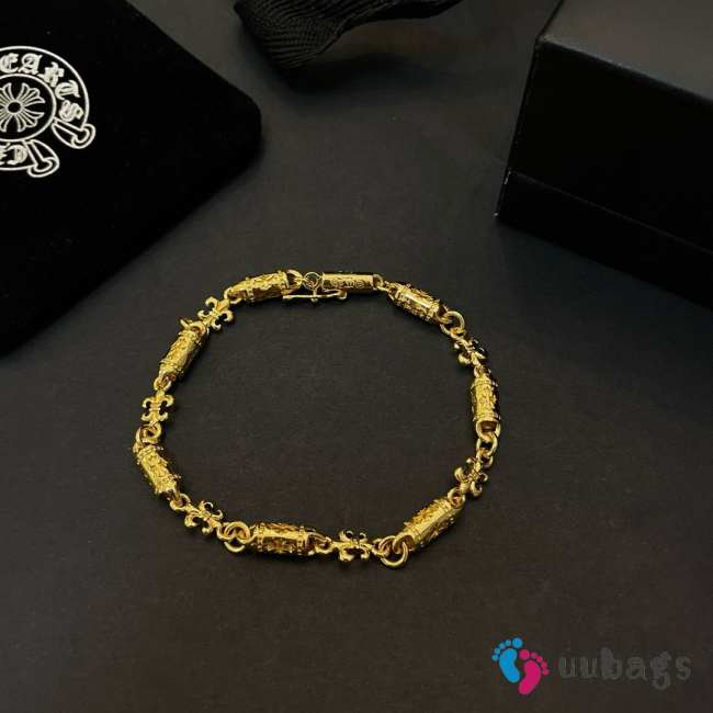 Uubags | Chrome Hearts gold bracelet - 1