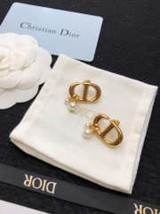 Uubags | Dior gold pearl earrings 01 - 1