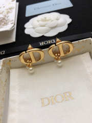 Uubags | Dior gold pearl earrings 01 - 3